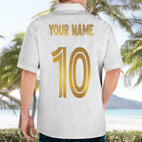 Custom Norway Football Hawaiian Shirt Norwegian Flag Style with Rosemaling Pattern - Wonder Print Shop