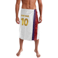 Custom Norway Football Lavalava Norwegian Flag Style with Rosemaling Pattern - Wonder Print Shop