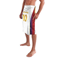 Custom Norway Football Lavalava Norwegian Flag Style with Rosemaling Pattern - Wonder Print Shop