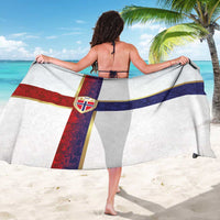 Norway Football Sarong Norwegian Flag Style with Rosemaling Pattern - Wonder Print Shop