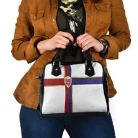 Norway Football Shoulder Handbag Norwegian Flag Style with Rosemaling Pattern - Wonder Print Shop