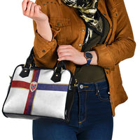 Norway Football Shoulder Handbag Norwegian Flag Style with Rosemaling Pattern - Wonder Print Shop