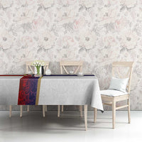 Norway Football Tablecloth Norwegian Flag Style with Rosemaling Pattern - Wonder Print Shop