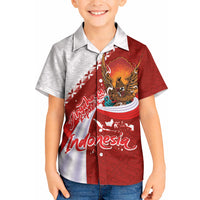 Indonesia Independence Day Kid Hawaiian Shirt Dirgahayu-Long Live Indonesia