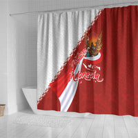 Indonesia Independence Day Shower Curtain Dirgahayu-Long Live Indonesia