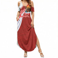 Indonesia Independence Day Summer Maxi Dress Dirgahayu-Long Live Indonesia