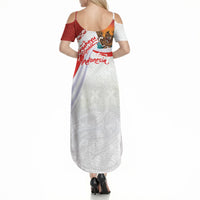 Indonesia Independence Day Summer Maxi Dress Dirgahayu-Long Live Indonesia