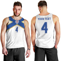 Scotland National Football Custom Men Tank Top Flag-Inspired White Tartan Version