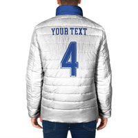 Scotland National Football Custom Padded Jacket Flag-Inspired White Tartan Version