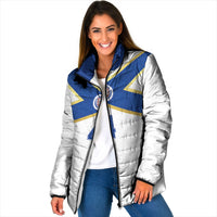 Scotland National Football Custom Padded Jacket Flag-Inspired White Tartan Version