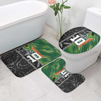 Custom Aotearoa South Africa Rugby Freedom Cup Bathroom Set Maori Silver Fern Art and Sporty Flag SA - Wonder Print Shop
