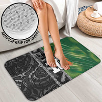 Custom Aotearoa South Africa Rugby Freedom Cup Bathroom Set Maori Silver Fern Art and Sporty Flag SA - Wonder Print Shop