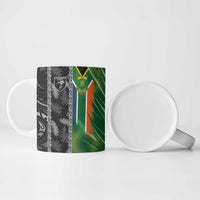 Custom Aotearoa South Africa Rugby Freedom Cup Ceramic Mug Maori Silver Fern Art and Sporty Flag SA - Wonder Print Shop