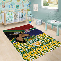 South Africa Rugby Area Rug Go Bokke-Amabokoboko Spirit - Wonder Print Shop
