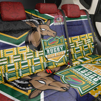 South Africa Rugby Back Car Seat Cover Go Bokke-Amabokoboko Spirit - Wonder Print Shop