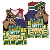 South Africa Rugby Basketball Jersey Go Bokke-Amabokoboko Spirit - Wonder Print Shop