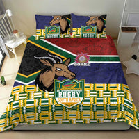 South Africa Rugby Bedding Set Go Bokke-Amabokoboko Spirit - Wonder Print Shop