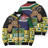 South Africa Rugby Bomber Puffer Jacket Go Bokke-Amabokoboko Spirit - Wonder Print Shop