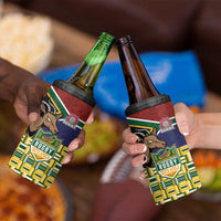 South Africa Rugby 4 in 1 Can Cooler Tumbler Go Bokke-Amabokoboko Spirit - Wonder Print Shop