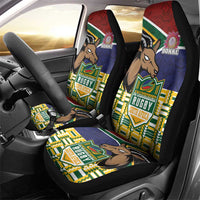 South Africa Rugby Car Seat Cover Go Bokke-Amabokoboko Spirit - Wonder Print Shop
