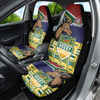 South Africa Rugby Car Seat Cover Go Bokke-Amabokoboko Spirit - Wonder Print Shop