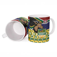 South Africa Rugby Ceramic Mug Go Bokke-Amabokoboko Spirit - Wonder Print Shop