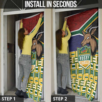 South Africa Rugby Door Cover Go Bokke-Amabokoboko Spirit - Wonder Print Shop