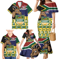 South Africa Rugby Family Matching Mermaid Dress and Hawaiian Shirt Go Bokke-Amabokoboko Spirit - Wonder Print Shop