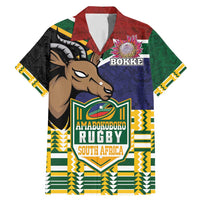 South Africa Rugby Family Matching Mermaid Dress and Hawaiian Shirt Go Bokke-Amabokoboko Spirit - Wonder Print Shop