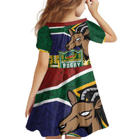 South Africa Rugby Family Matching Off Shoulder Maxi Dress and Hawaiian Shirt Go Bokke-Amabokoboko Spirit - Wonder Print Shop