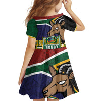 South Africa Rugby Family Matching Puletasi and Hawaiian Shirt Go Bokke-Amabokoboko Spirit - Wonder Print Shop