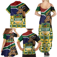 South Africa Rugby Family Matching Summer Maxi Dress and Hawaiian Shirt Go Bokke-Amabokoboko Spirit - Wonder Print Shop