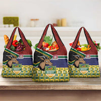 South Africa Rugby Grocery Bag Go Bokke-Amabokoboko Spirit - Wonder Print Shop