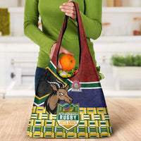 South Africa Rugby Grocery Bag Go Bokke-Amabokoboko Spirit - Wonder Print Shop