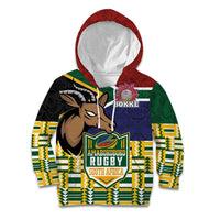 South Africa Rugby Kid Hoodie Go Bokke-Amabokoboko Spirit - Wonder Print Shop