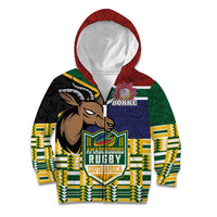 South Africa Rugby Kid Hoodie Go Bokke-Amabokoboko Spirit - Wonder Print Shop
