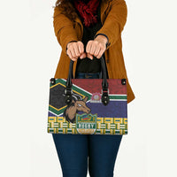 South Africa Rugby Leather Bag Go Bokke-Amabokoboko Spirit - Wonder Print Shop