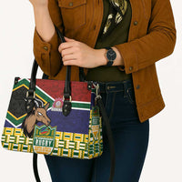 South Africa Rugby Leather Bag Go Bokke-Amabokoboko Spirit - Wonder Print Shop