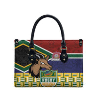 South Africa Rugby Leather Bag Go Bokke-Amabokoboko Spirit - Wonder Print Shop