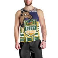South Africa Rugby Men Tank Top Go Bokke-Amabokoboko Spirit - Wonder Print Shop