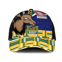 South Africa Rugby Mesh Trucker Cap Go Bokke-Amabokoboko Spirit - Wonder Print Shop
