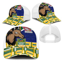 South Africa Rugby Mesh Trucker Cap Go Bokke-Amabokoboko Spirit - Wonder Print Shop