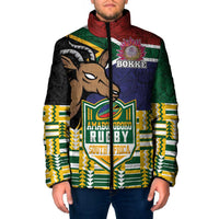 South Africa Rugby Padded Jacket Go Bokke-Amabokoboko Spirit - Wonder Print Shop