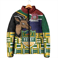 South Africa Rugby Padded Jacket Go Bokke-Amabokoboko Spirit - Wonder Print Shop