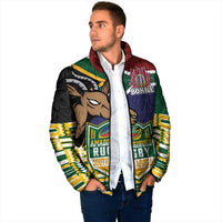 South Africa Rugby Padded Jacket Go Bokke-Amabokoboko Spirit - Wonder Print Shop