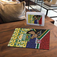 South Africa Rugby Puzzle Go Bokke-Amabokoboko Spirit - Wonder Print Shop