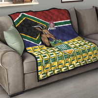South Africa Rugby Quilt Go Bokke-Amabokoboko Spirit - Wonder Print Shop