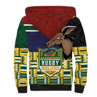 South Africa Rugby Sherpa Hoodie Go Bokke-Amabokoboko Spirit - Wonder Print Shop