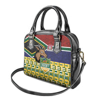 South Africa Rugby Shoulder Handbag Go Bokke-Amabokoboko Spirit - Wonder Print Shop