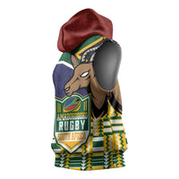 South Africa Rugby Sleeveless Hoodie Go Bokke-Amabokoboko Spirit - Wonder Print Shop